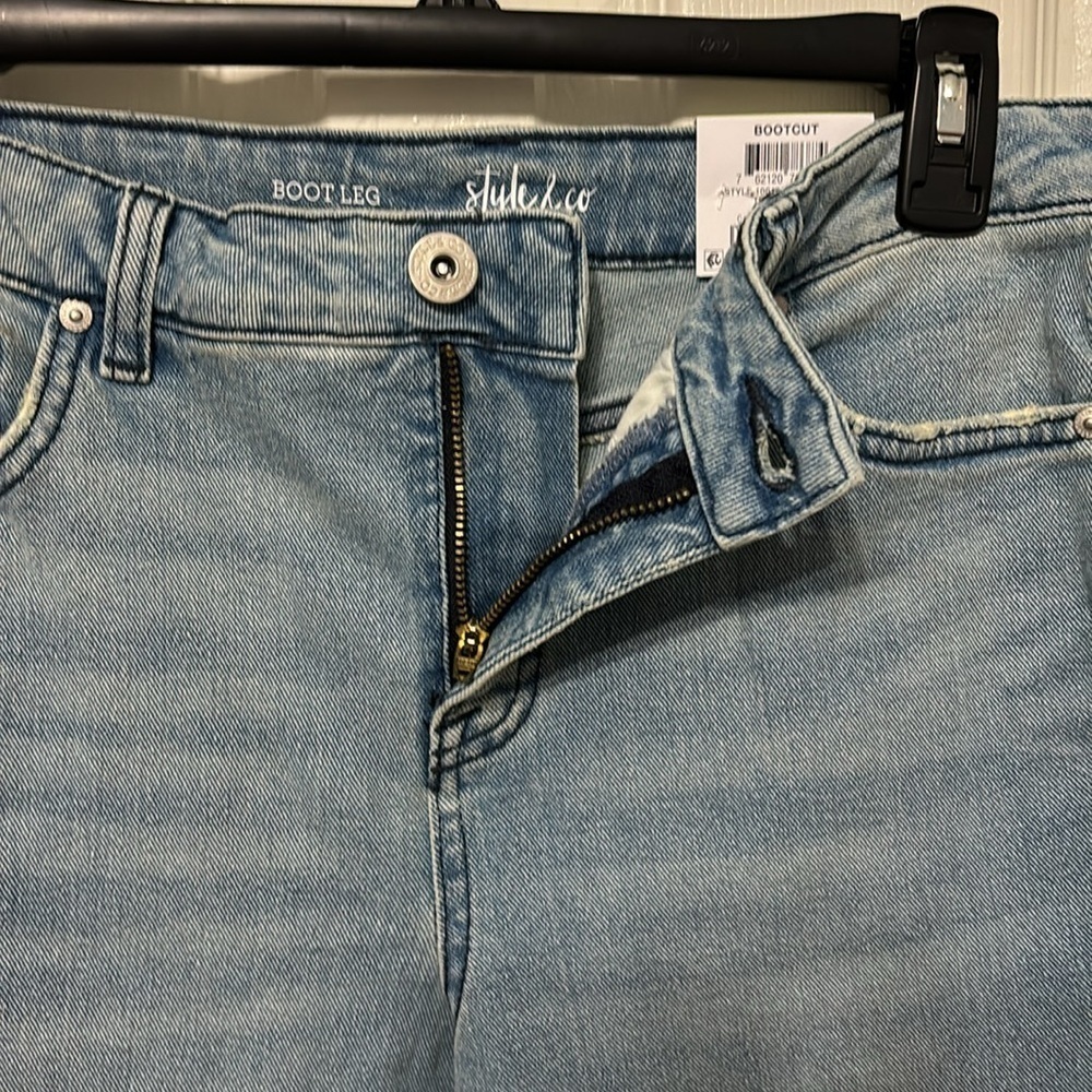 Style & Co Bootcut Distressed Jeans - Picture 4 of 7